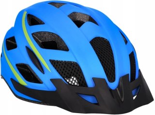 KASK ROWEROWY MIEJSKI Z DASZKIEM FISCHER URBAN L/XL 58-61CM NIEBIESKI
