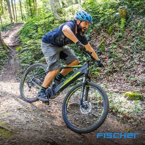 KASK ROWEROWY MIEJSKI Z DASZKIEM FISCHER URBAN L/XL 58-61CM NIEBIESKI