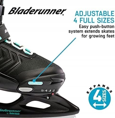 ŁYŻWY DZIECIĘCE REGULOWANE BLADERUNNER MICRO XT ICE 32-37