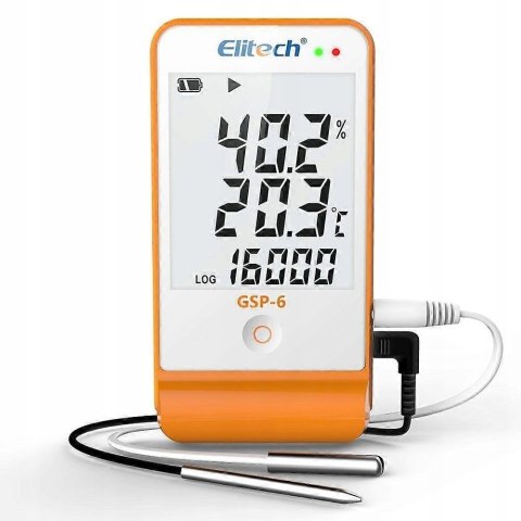 REJESTRATOR TEMPERATURY I WILGOTNOŚCI POWIETRZA ELITECH GSP-6
