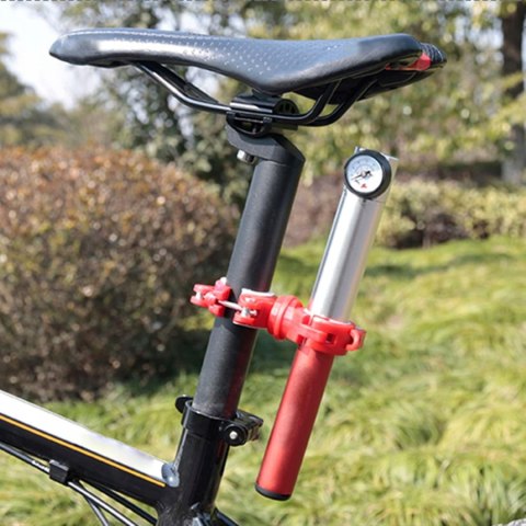 UCHWYT ROWEROWY NA LATARKĘ LAMPKĘ POMPKĘ KLIPS ZACISK 360 STOPNI