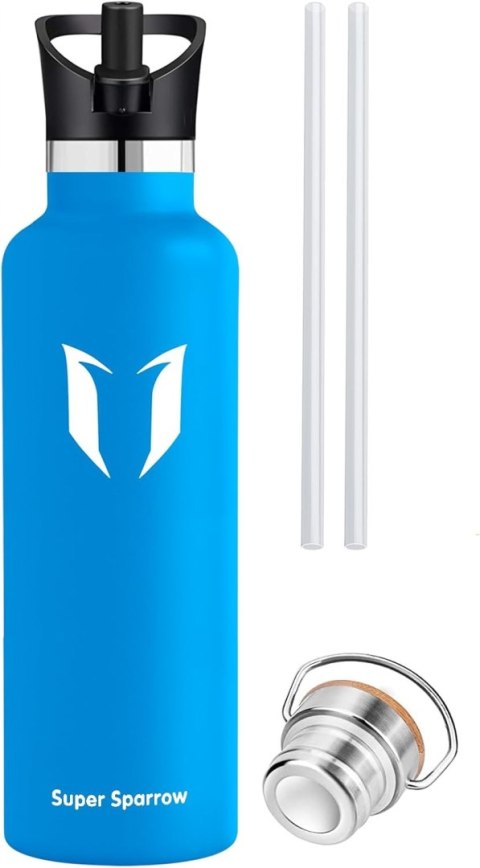 BIDON TERMICZNY BUTELKA NA WODĘ TERMOS SUPER SPARROW 620ML