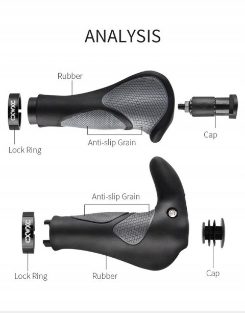 CHWYTY GRIPY RĄCZKI KIEROWNICY ERGONOMICZNE ROGI CXWXC CHWYTY GRIPY RĄCZKI KIEROWNICY ERGONOMICZNE ROGI CXWXC