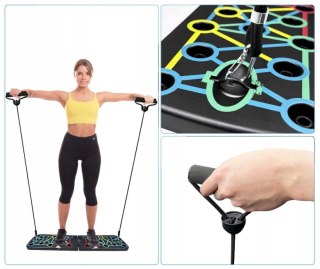 DESKA UCHWYTY DO POMPEK ĆWICZEŃ PLATFORMA PUSH UP BOARD WIELOFUNKCYJNA