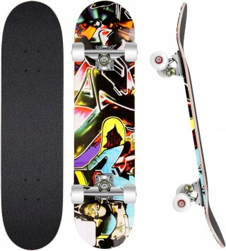 DESKOROLKA SKATEBOARD KLASYCZNA ABEC-7 KÓŁKA 50MM 85A PU WESKATE