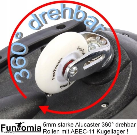 DESKOROLKA WAVEBOARD FUNTOMIA ABEC-9 DO 120KG ŁOŻYSKA KULKOWE