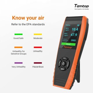 DETEKTOR JAKOŚCI POWIETRZA W POMIESZCZENIACH TEMTOP LKC-100S+