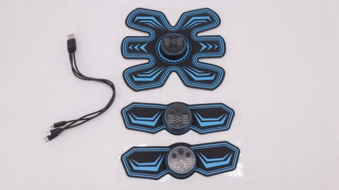 ELEKTROSTYMULATOR TRENAŻER MIĘŚNI BRZUCHA RAMION MASAŻER EMS