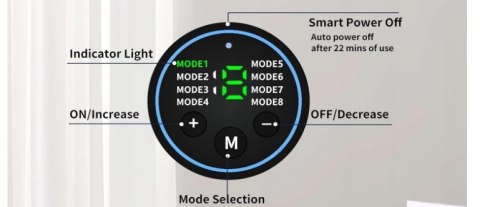 ELEKTROSTYMULATOR TRENAŻER MIĘŚNI BRZUCHA RAMION MASAŻER EMS