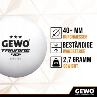 GEWO PIŁECZKI DO PING-PONGA PIŁKI DO TENISA STOŁOWEGO 12 SZTUK