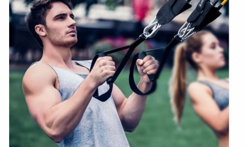 GUMY TAŚMY OPOROWE DO ĆWICZEŃ TRENINGOWE FITNESS 5 SZTUK ZESTAW