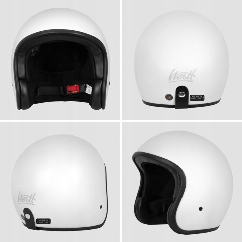KASK MOTOCYKLOWY MOTOCROSSOWY WESTT VINTAGE JET RETRO L 59-60CM