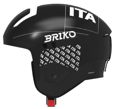 KASK NARCIARSKI SNOWBOARDOWY BRIKO VULCANO 2.0 XL 59-60CM CZARNO-BIAŁY