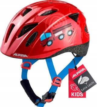 KASK ROWEROWY DZIECIĘCY ALPINA XIMO 45-49CM FIREFIGHTER CZERWONY