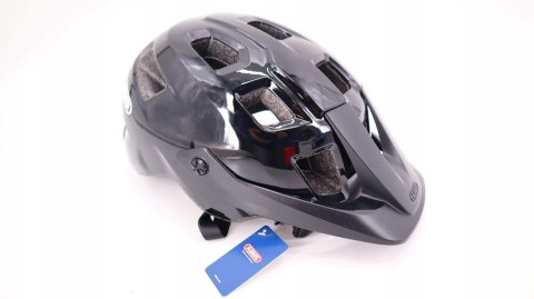 KASK ROWEROWY DZIECIĘCY MTB ABUS MOTRIP L 57-61CM CZARNY SHINY BLACK