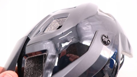 KASK ROWEROWY DZIECIĘCY MTB ABUS MOTRIP L 57-61CM CZARNY SHINY BLACK
