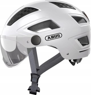 KASK ROWEROWY Z SZYBĄ ABUS HYBAN 2.0 ACE L 56-61CM POLAR WHITE BIAŁY