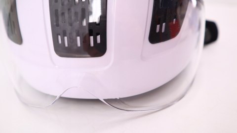 KASK ROWEROWY Z SZYBĄ ABUS HYBAN 2.0 ACE L 56-61CM POLAR WHITE BIAŁY