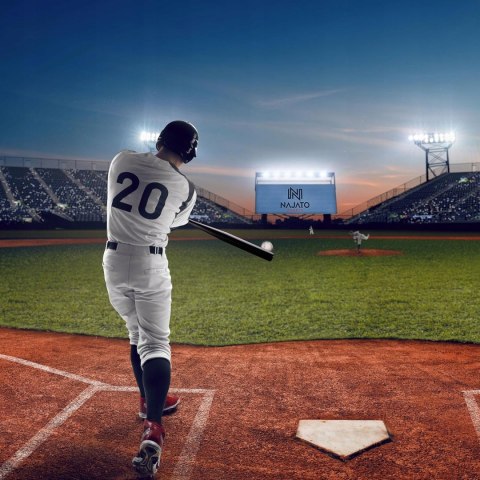 KIJ BASEBALLOWY BAT ALUMINIOWY 32 CALE 81CM NAJATO CZARNY KIJ BASEBALLOWY BAT ALUMINIOWY 32 CALE 81CM NAJATO CZARNY