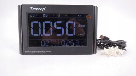 MONITOR JAKOŚCI POWIETRZA TEMPTOP M1000 PM2,5 HCHO TVOC MONITOR JAKOŚCI POWIETRZA TEMPTOP M1000 PM2,5 HCHO TVOC