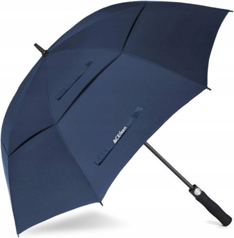 PARASOLKA PARASOL GOLFOWY WŁÓKNO SZKLANE 158CM GRANATOWY ACEIken