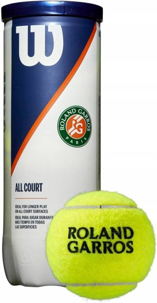 PIŁKI TENISOWE DO TENISA WILSON ROLAND GARROS 3 SZTUKI