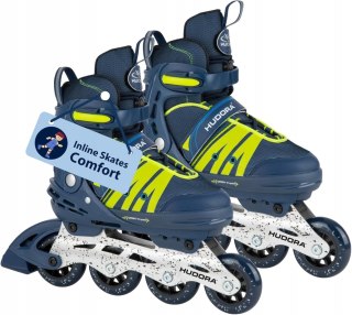 ROLKI DZIECIĘCE DAMSKIE REGULOWANE ŁYŻWOROLKI HUDORA COMFORT R. 35-40