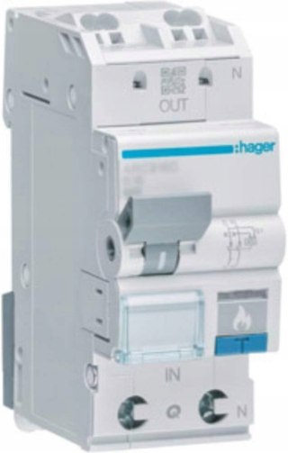 WYŁĄCZNIK NADPRĄDOWY HAGER ARC913D AFDD + LS 1P+N 13A/6kA