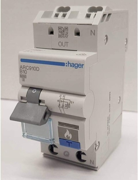 WYŁĄCZNIK NADPRĄDOWY HAGER ARC913D AFDD + LS 1P+N 13A/6kA