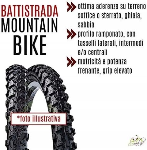 2x OPONA ROWEROWA MTB 26" 26x1.95 50-559 2 SZTUKI ECOVELO + 2x DĘTKA