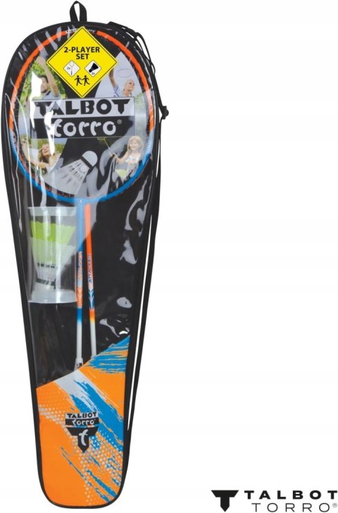 2x RAKIETKI DO BADMINTONA 1x LOTKA ZESTAW TALBOT TORRO 2 ATTACKERS