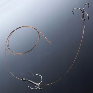 BALZER PRZYPON SZCZUPAKOWANY 2x KOTWICZKA 70CM 9KG