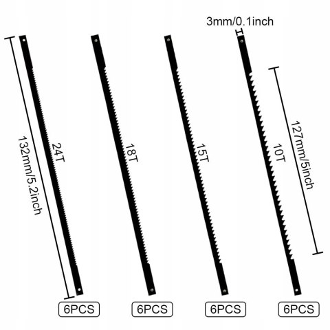 BRZESZCZOTY DO WYRZYNARKI 127MM STAL WĘGLOWA 24 SZTUKI BRZESZCZOTY DO WYRZYNARKI 127MM STAL WĘGLOWA 24 SZTUKI