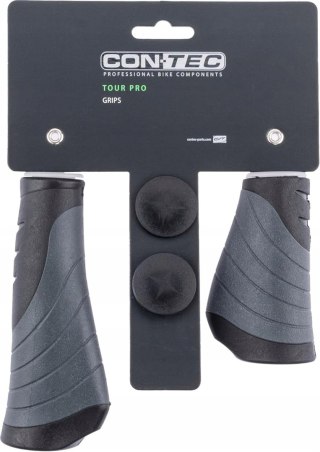 CHWYTY ROWEROWE ERGONOMICZNE GRIPY ANTYPOŚLIZGOWE RĄCZKI CONTEC D2