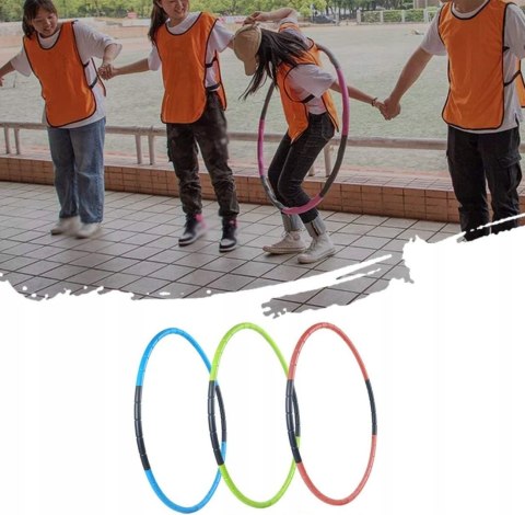 HULA HOOP SKŁADANE KÓŁKO OBRĘCZ HULAHOP DLA DZIECI 70 CM