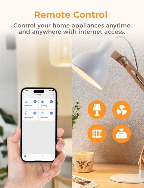 INTELIGENTNE GNIAZDO SMART WIFI PLUG REFOSS MSS210P 2 SZTUKI