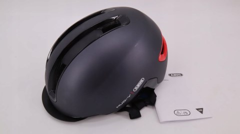 KASK ROWEROWY MIEJSKI ABUS URBAN HUD-Y M 54-58CM TITAN