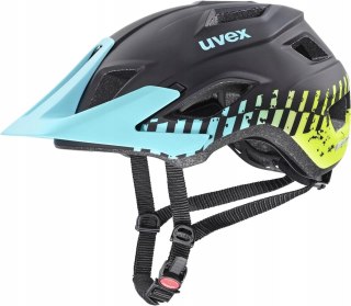 KASK ROWEROWY MIEJSKI MTB UVEX ACCESS 57-62CM BLACK-AQUA LIME M