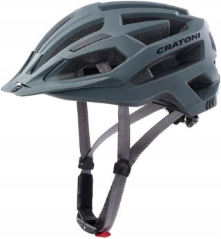 KASK ROWEROWY Z DASZKIEM CRATONI C-FLASH M-L 56-59CM GREY