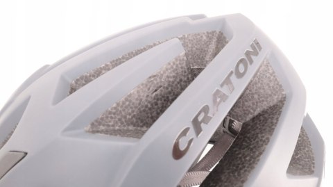 KASK ROWEROWY Z DASZKIEM CRATONI C-FLASH M-L 56-59CM GREY