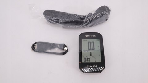 LICZNIK KOMPUTER ROWEROWY BEZPRZEWODOWY GPS BRYTON RIDER 420H + HRM