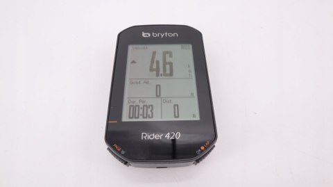 LICZNIK KOMPUTER ROWEROWY BEZPRZEWODOWY GPS BRYTON RIDER 420H + HRM