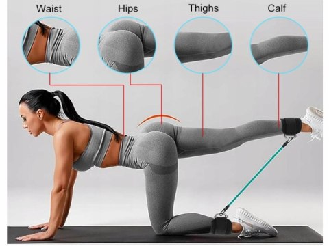 OPASKI TRENINGOWE NA KOSTKĘ KOSTKI DO WYCIĄGU PĘTLE ATLASU