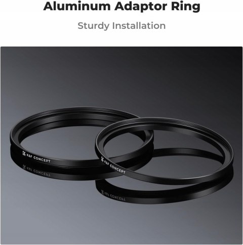 PIERŚCIEŃ REDUKCYJNY ADAPTER FILTRA K&F CONCEPT STEP-UP 52-67MM 2 SZTUKI PIERŚCIEŃ REDUKCYJNY ADAPTER FILTRA K&F CONCEPT STEP-UP 52-67MM 2 SZTUKI