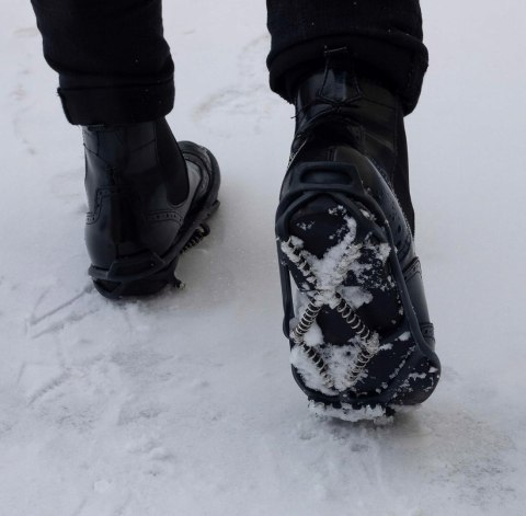 RACZKI TURYSTYCZNE NA BUTY NAKŁADKI ANTYPOŚLIZGOWE KOLCE 37-43