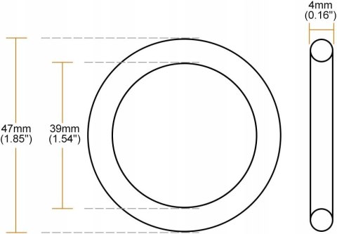 USZCZELKA O-RING USZCZELKA GUMA USZCZELNIAJĄCA 39MMx47MMx4MM USZCZELKA O-RING USZCZELKA GUMA USZCZELNIAJĄCA 39MMx47MMx4MM