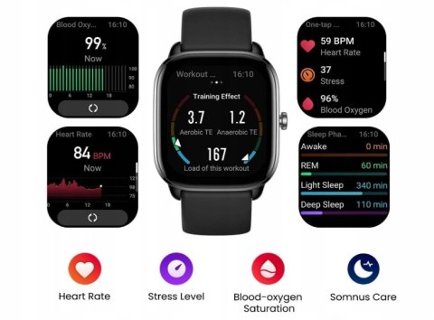 ZEGAREK SMARTWATCH MONITOR AKTYWNOŚCI AMAZFIT GTS 4 MINI