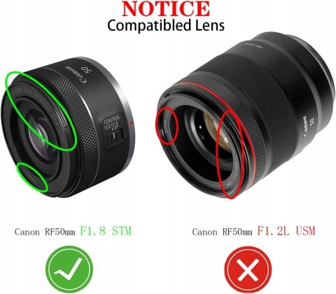 2x OSŁONA DEKIELEK ZAŚLEPKA 43MM NA OBIEKTYW CANON RF 50MM f/1.8 2 SZTUKI 2x OSŁONA DEKIELEK ZAŚLEPKA 43MM NA OBIEKTYW CANON RF 50MM f/1.8 2 SZTUKI