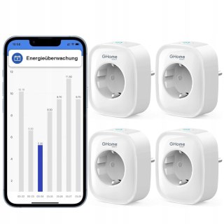 4x INTELIGENTNE GNIAZDO SMART WI-FI GHOME 4 SZTUKI 16A 4 SZTUKI