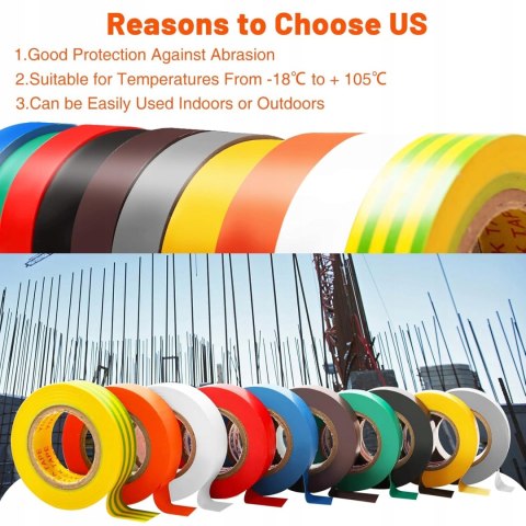 6x TAŚMA IZOLACYJNA IZOLACJA 17MM 20M DUCT TAPE 6 SZTUK 6x TAŚMA IZOLACYJNA IZOLACJA 17MM 20M DUCT TAPE 6 SZTUK